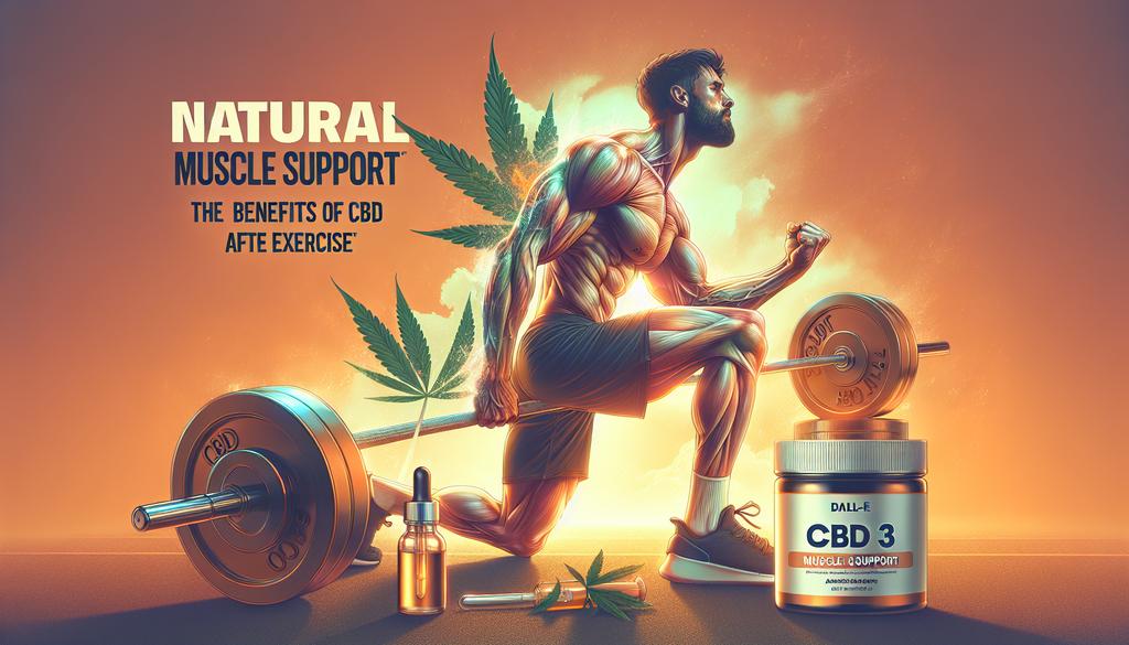 alt-text : "Soutien Musculaire Naturel : Les Bienfaits du CBD après l'Effort - Infographie illustrant les bénéfices du CBD pour la récupération musculaire après un entraînement intense."