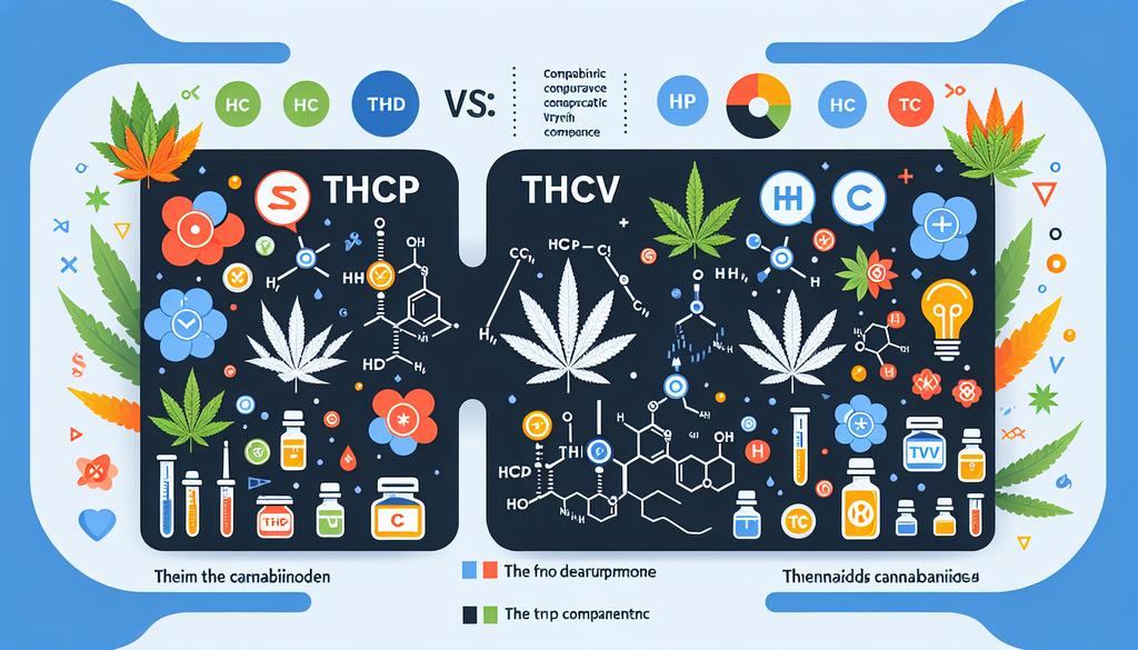 Comparaison Cannabinoïde : THCP vs THCV - Trouvez le meilleur cannabinoïde répondant à vos attentes et besoins.