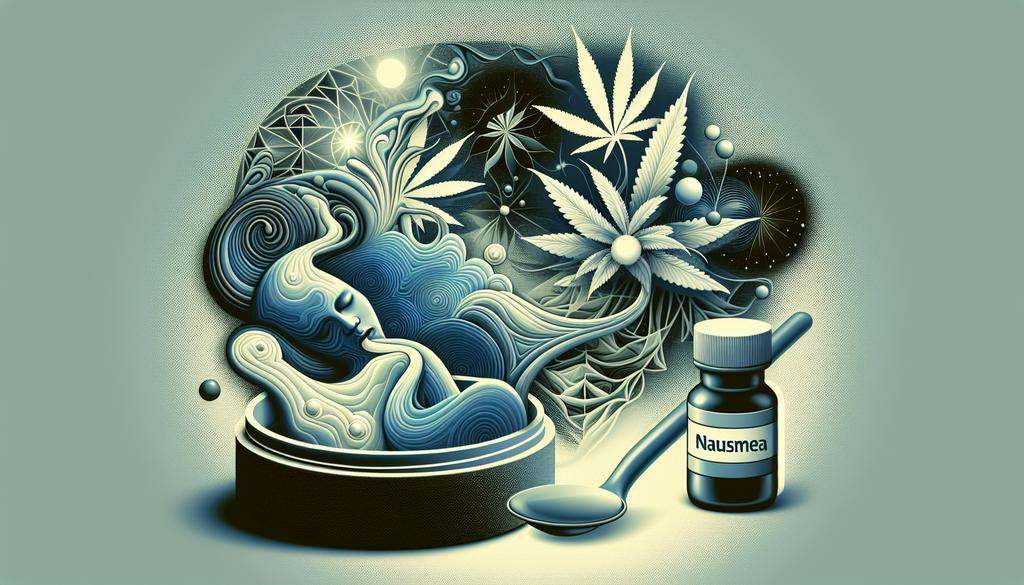 Alt text : "CBD, remède naturel contre les nausées et les vomissements"