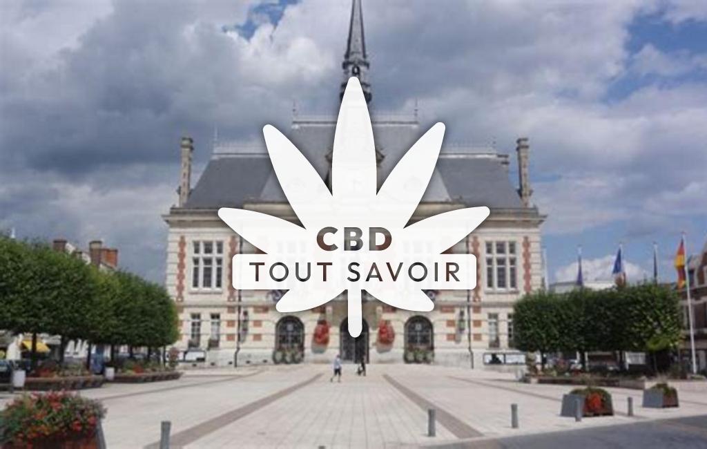 Village à Chauny avec feuille Cannabis CBD