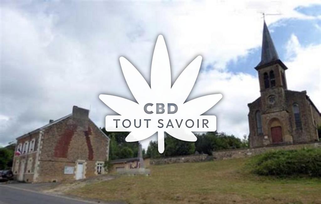 Village à Etalle avec feuille Cannabis CBD