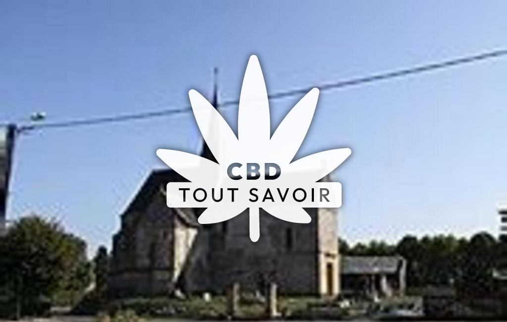 Village à Mars-sous-Bourcq avec feuille Cannabis CBD