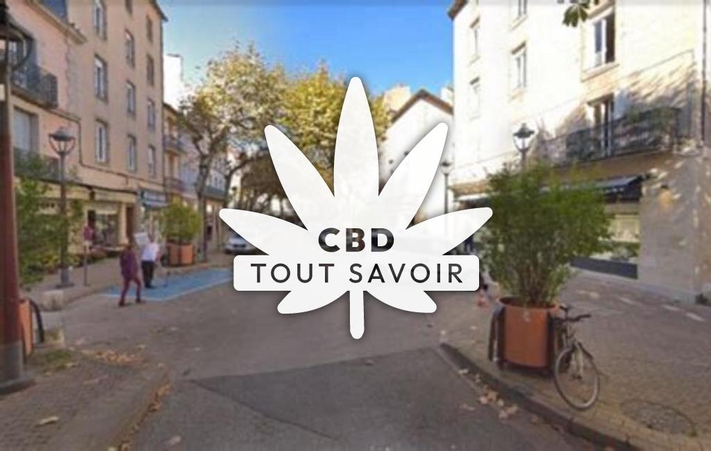 Village à Centres avec feuille Cannabis CBD