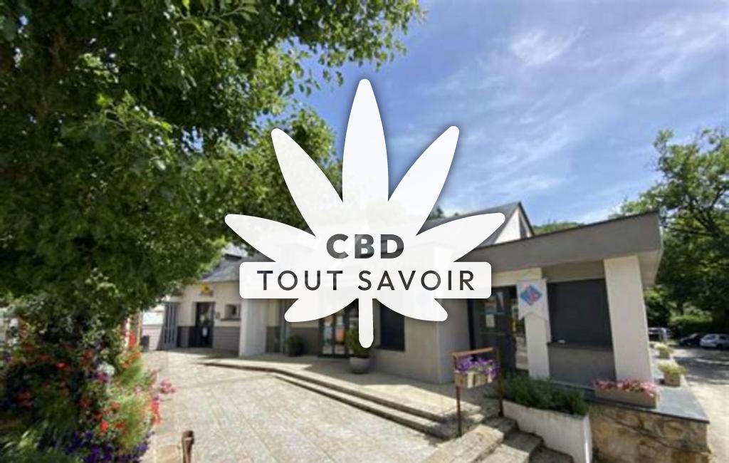 Village à Salmiech avec feuille Cannabis CBD