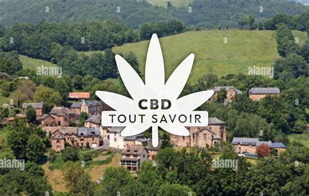 Village à La-Capelle-Bonance avec feuille Cannabis CBD