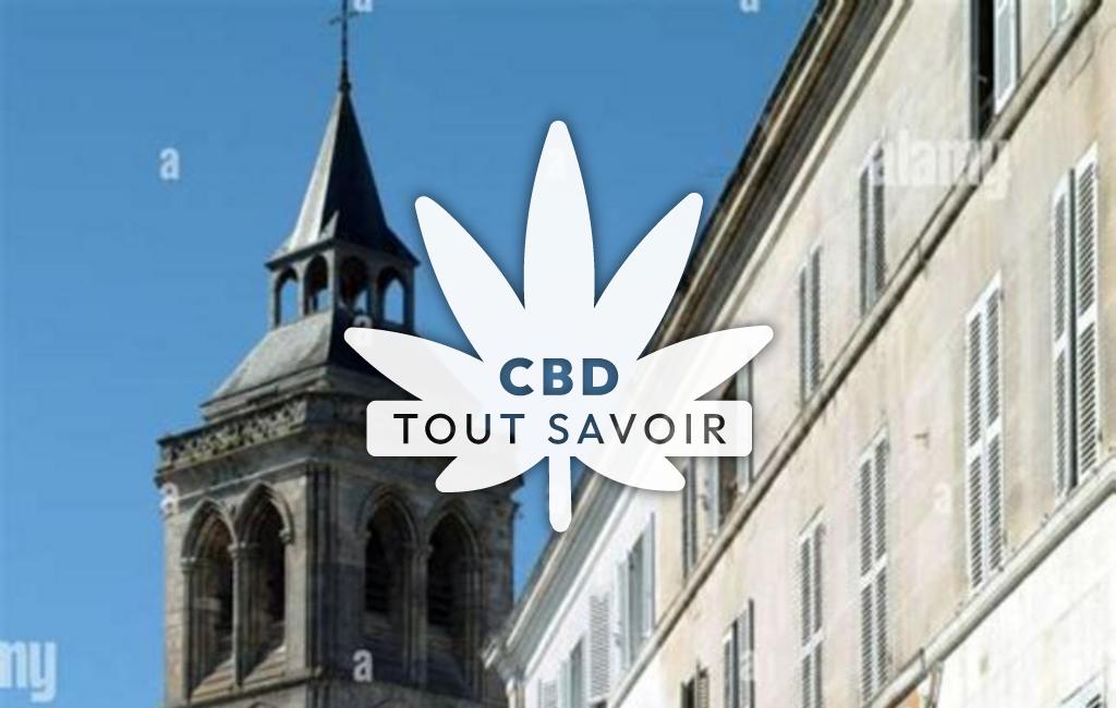 Village à Connac avec feuille Cannabis CBD