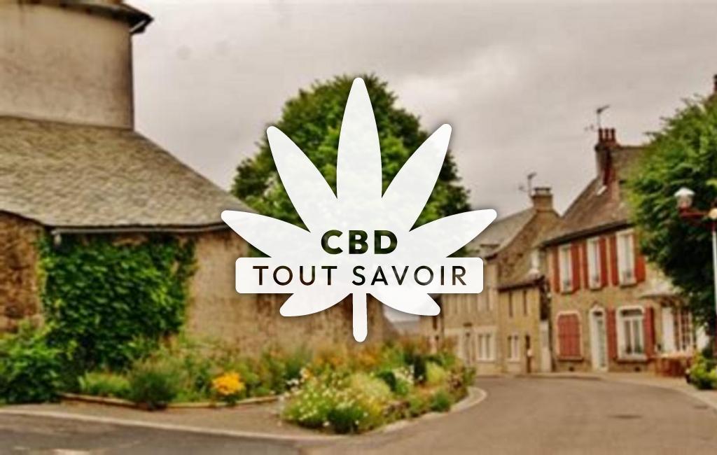 Village à Le-Nayrac avec feuille Cannabis CBD