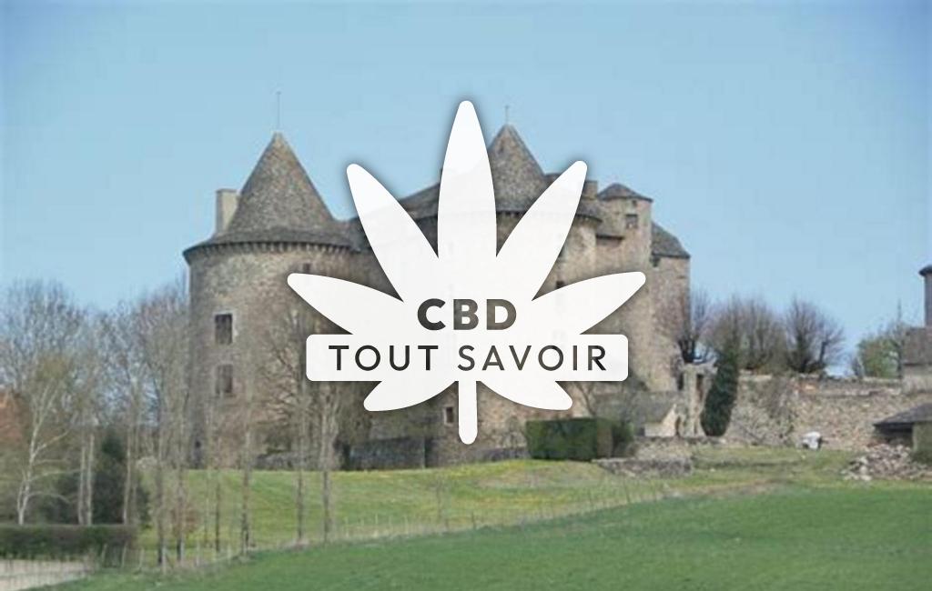 Village à Sanvensa avec feuille Cannabis CBD