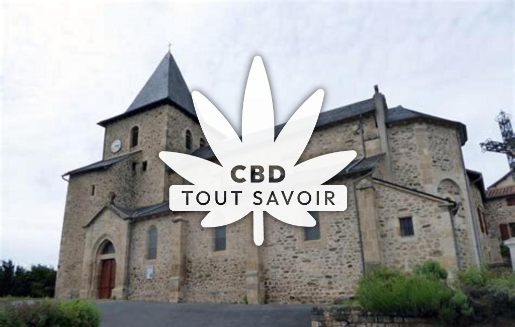 Village à Les-Albres avec feuille Cannabis CBD