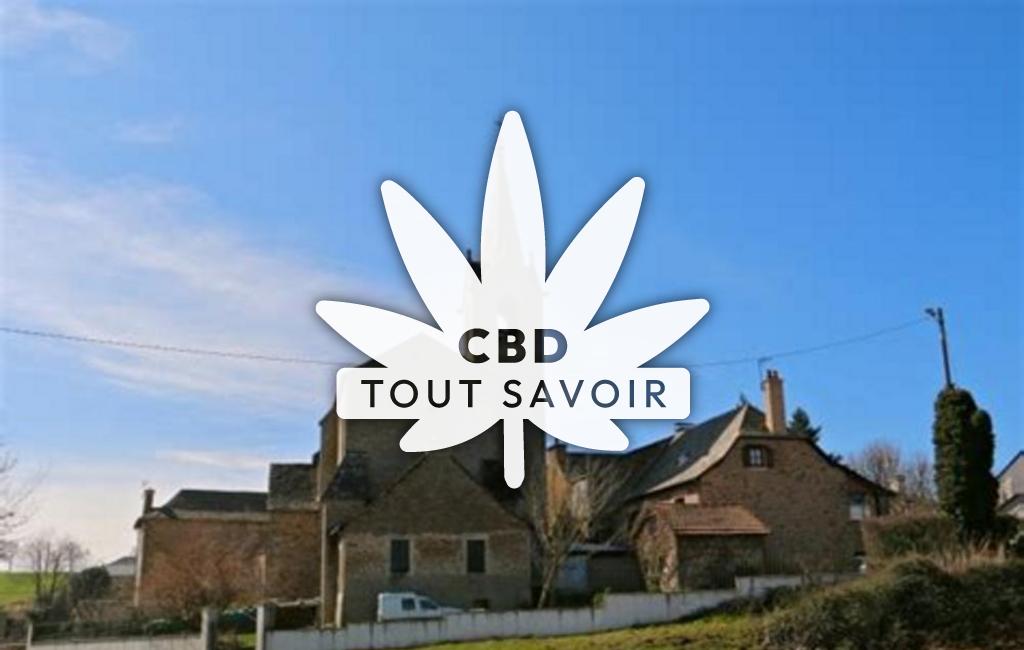 Village à Tremouilles avec feuille Cannabis CBD