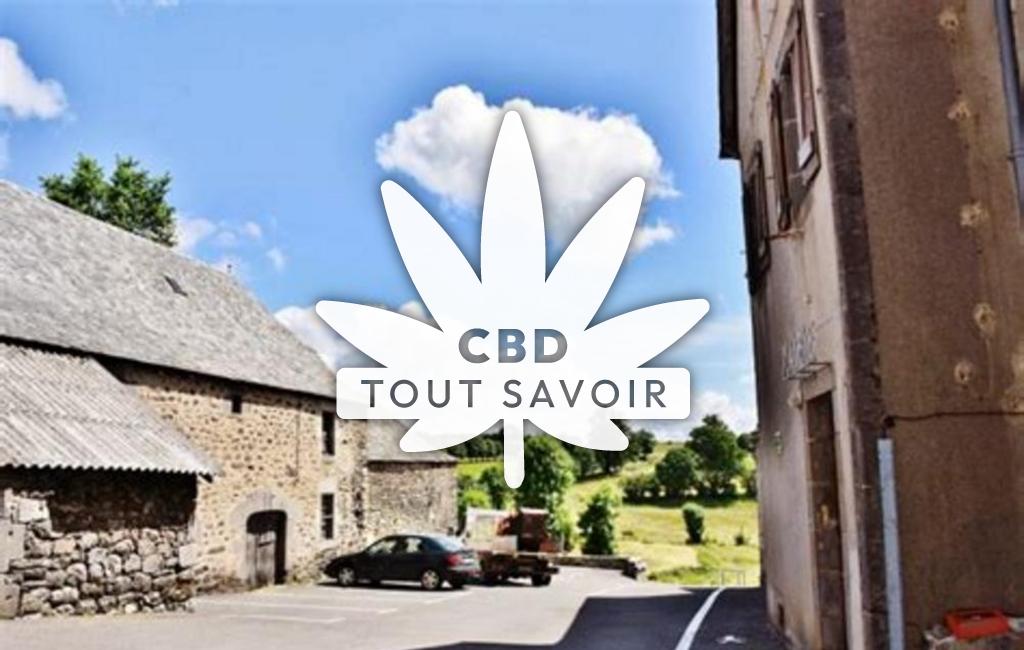 Village à Cantoin avec feuille Cannabis CBD