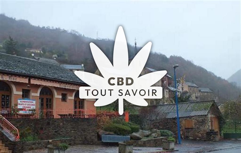 Village à Le-Truel avec feuille Cannabis CBD