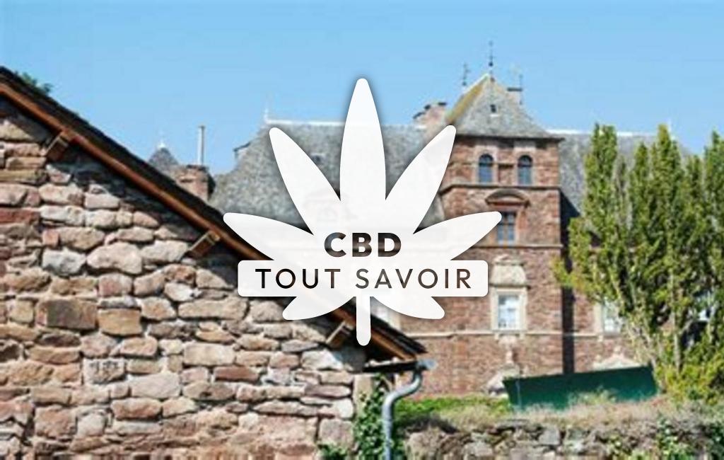 Village à Olemps avec feuille Cannabis CBD