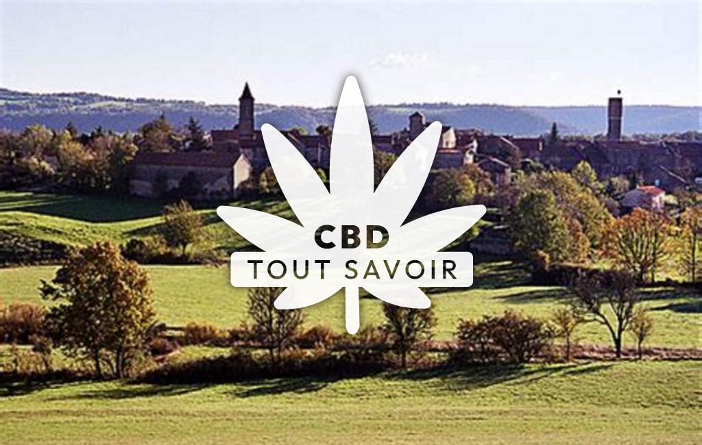 Village à Le-Clapier avec feuille Cannabis CBD