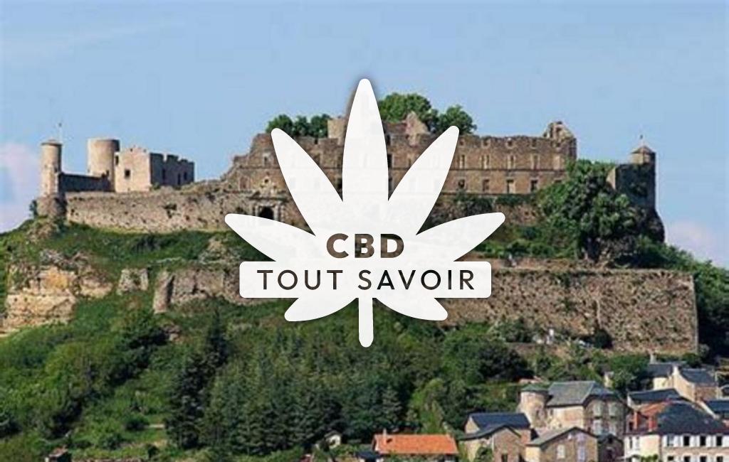 Village à Campagnac avec feuille Cannabis CBD