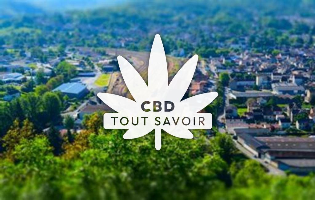 Village à Capdenac-Gare avec feuille Cannabis CBD