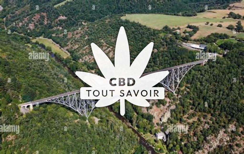 Village à Tauriac-de-Naucelle avec feuille Cannabis CBD