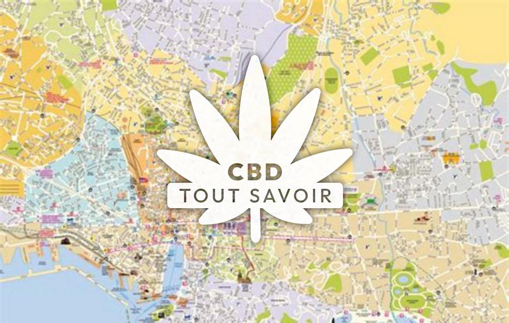 Village à Marseille-08 avec feuille Cannabis CBD