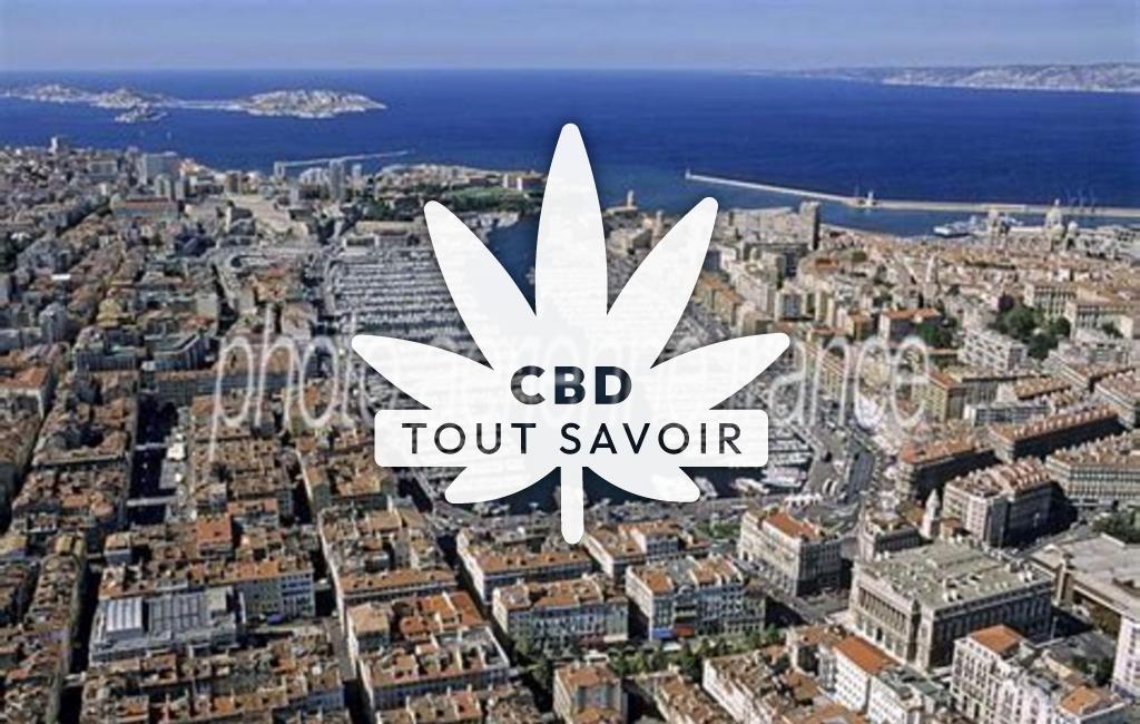 Village à Marseille-11 avec feuille Cannabis CBD