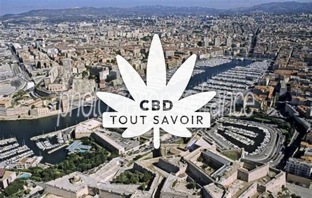 Village à Marseille-12 avec feuille Cannabis CBD
