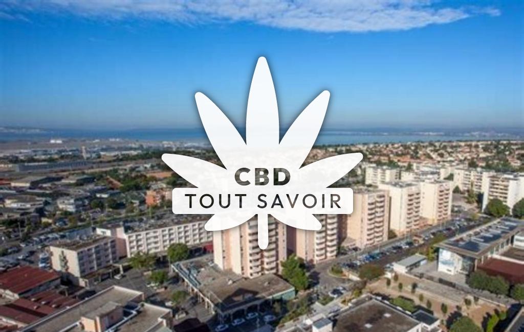 Village à Vitrolles avec feuille Cannabis CBD