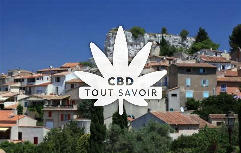 Village à Bouc-Bel-Air avec feuille Cannabis CBD