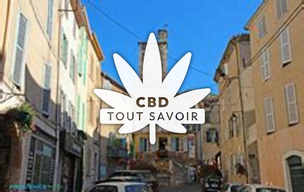 Village à Auriol avec feuille Cannabis CBD