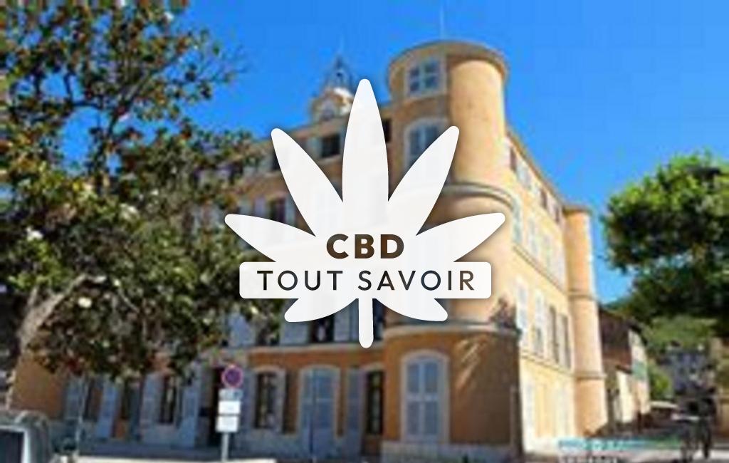Village à Gemenos avec feuille Cannabis CBD