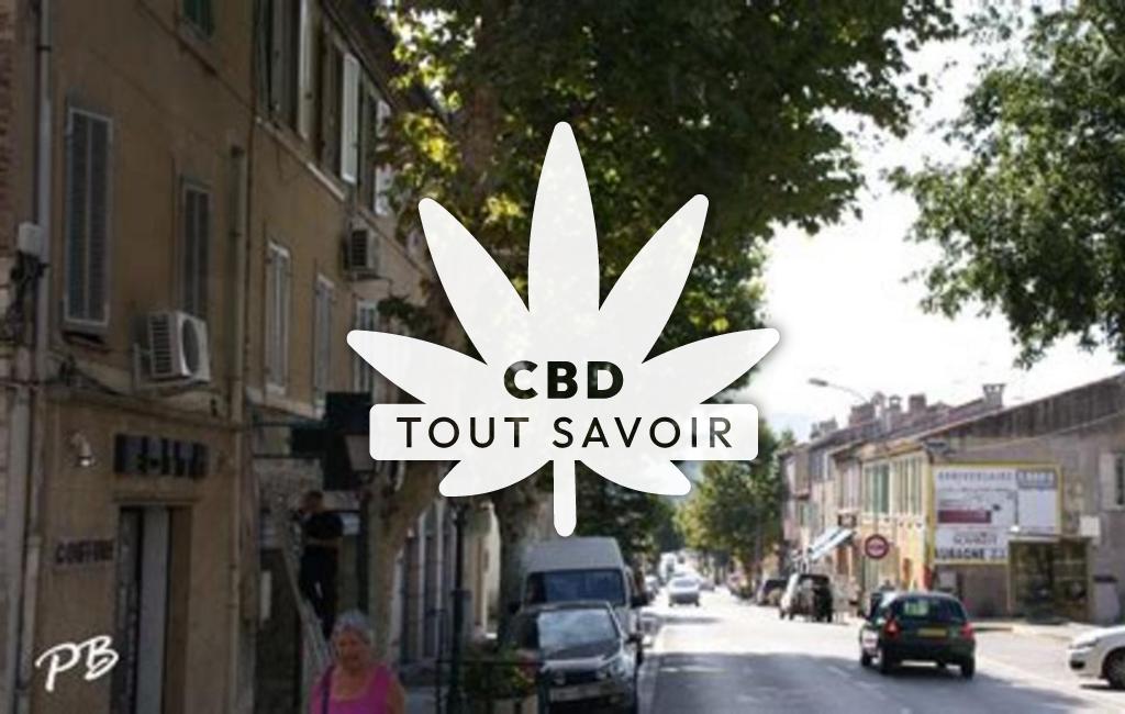 Village à La-Bouilladisse avec feuille Cannabis CBD