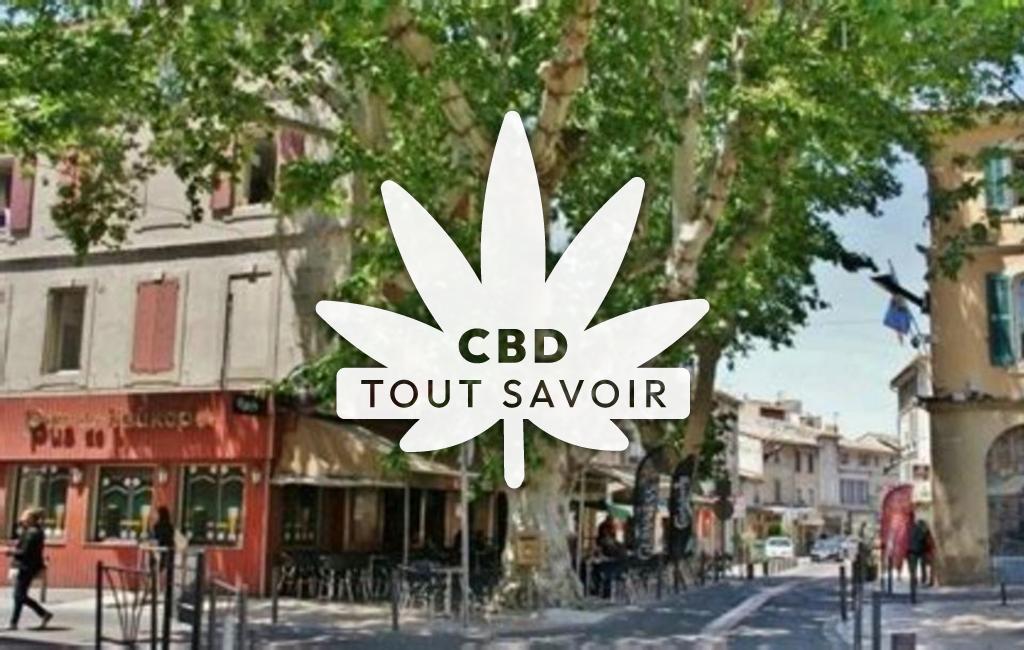 Village à Istres avec feuille Cannabis CBD