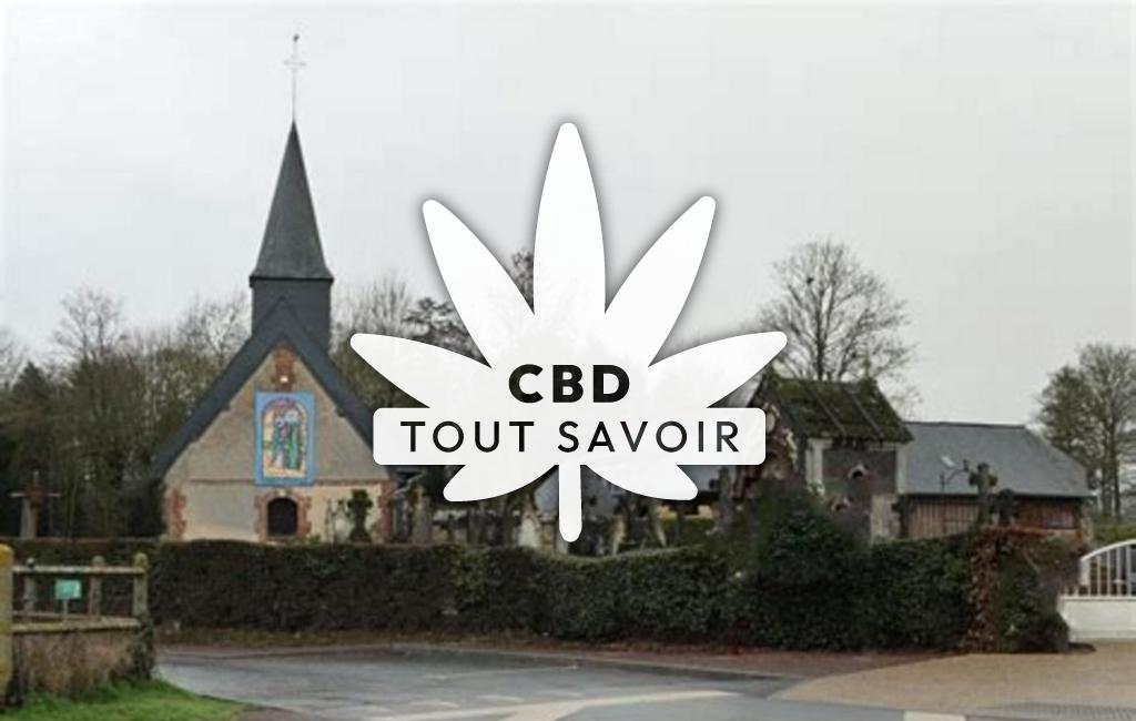 Village à Firfol avec feuille Cannabis CBD