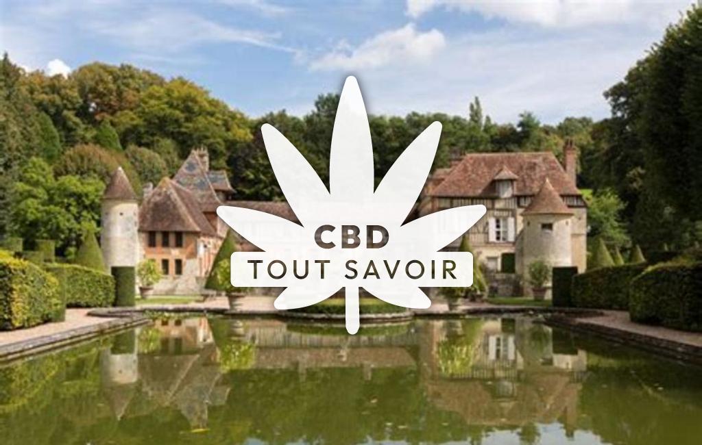Village à Ouilly-le-Vicomte avec feuille Cannabis CBD