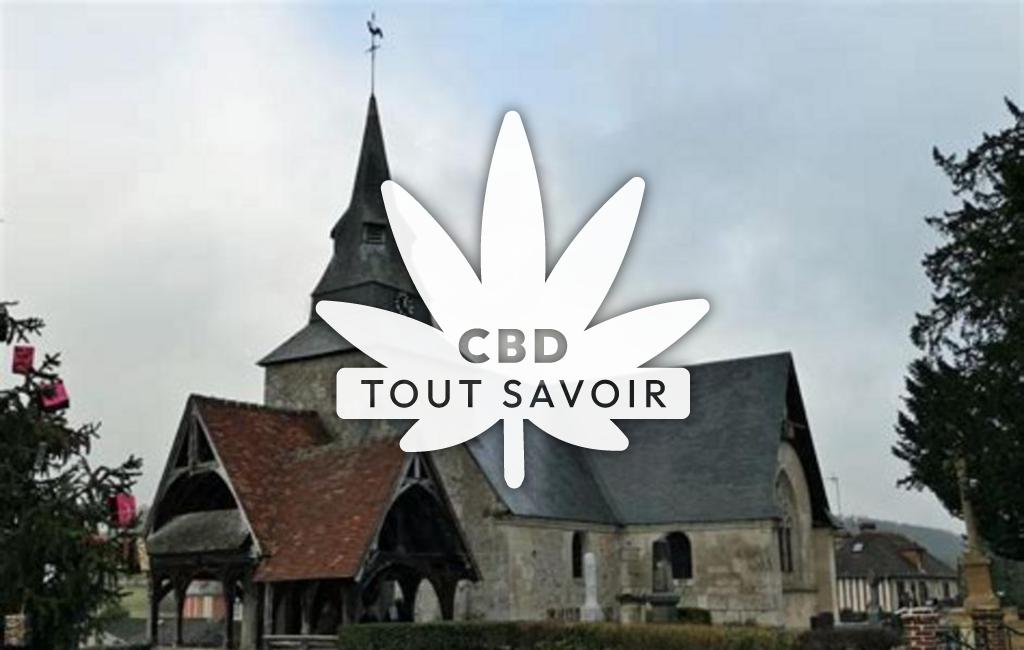 Village à Rocques avec feuille Cannabis CBD