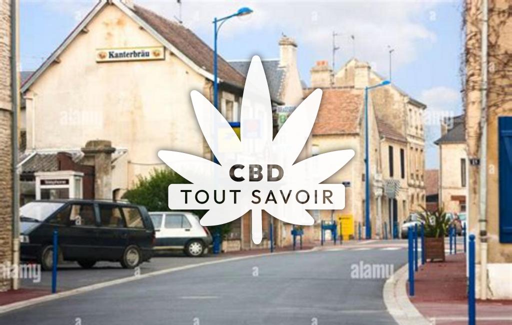 Village à Sallenelles avec feuille Cannabis CBD