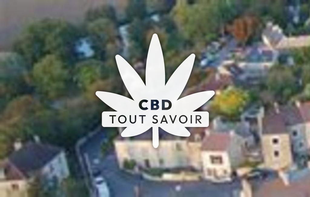 Village à Fleury-sur-Orne avec feuille Cannabis CBD