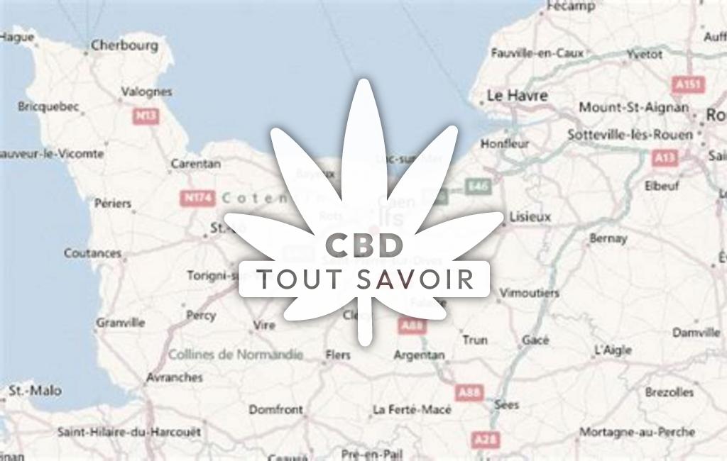 Village à Ifs avec feuille Cannabis CBD