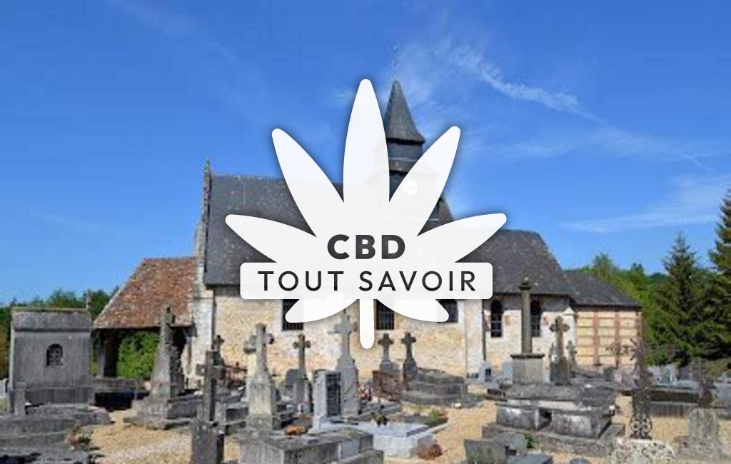 Village à Les-Authieux-sur-Calonne avec feuille Cannabis CBD