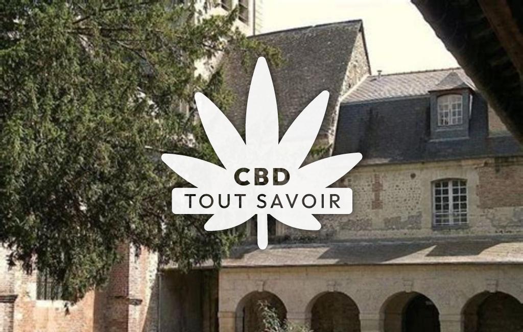 Village à Saint-Hymer avec feuille Cannabis CBD