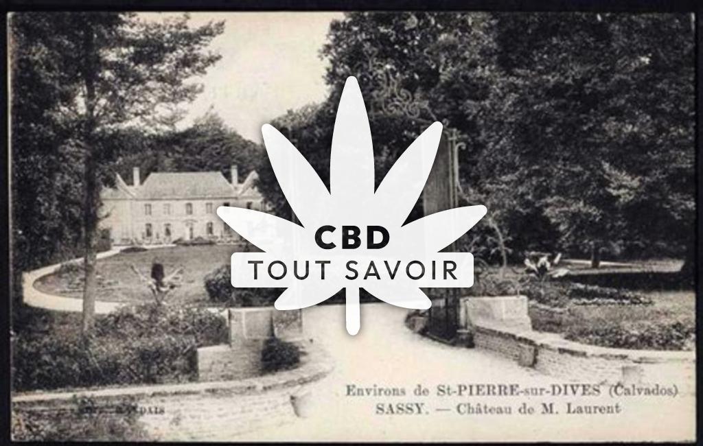 Village à Sassy avec feuille Cannabis CBD