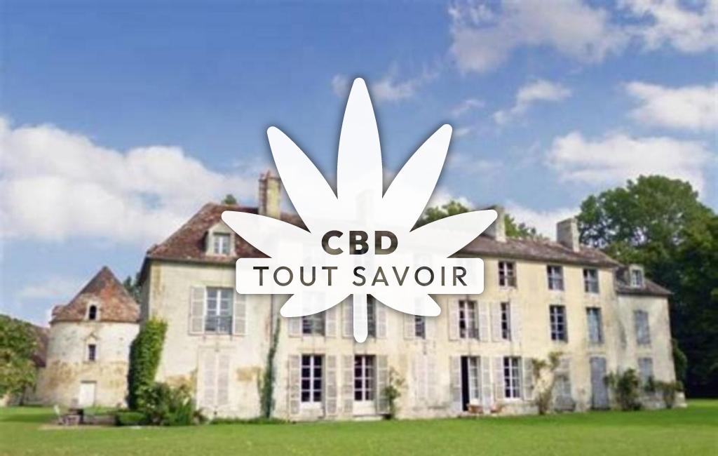 Village à Vicques avec feuille Cannabis CBD