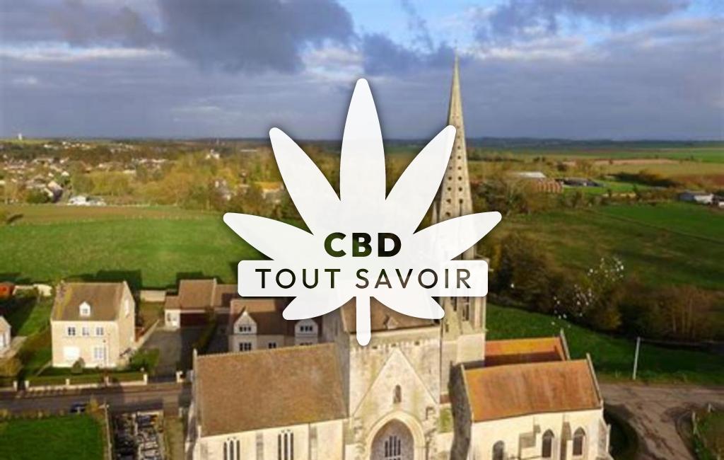 Village à Rouvres avec feuille Cannabis CBD