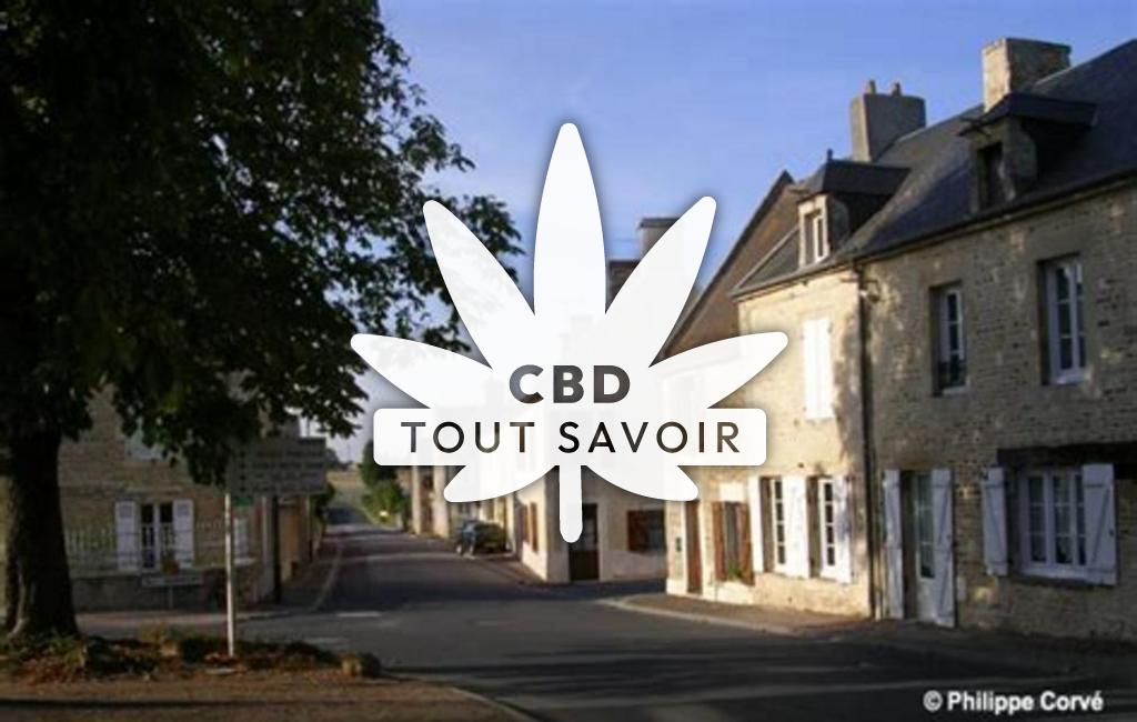 Village à Urville avec feuille Cannabis CBD