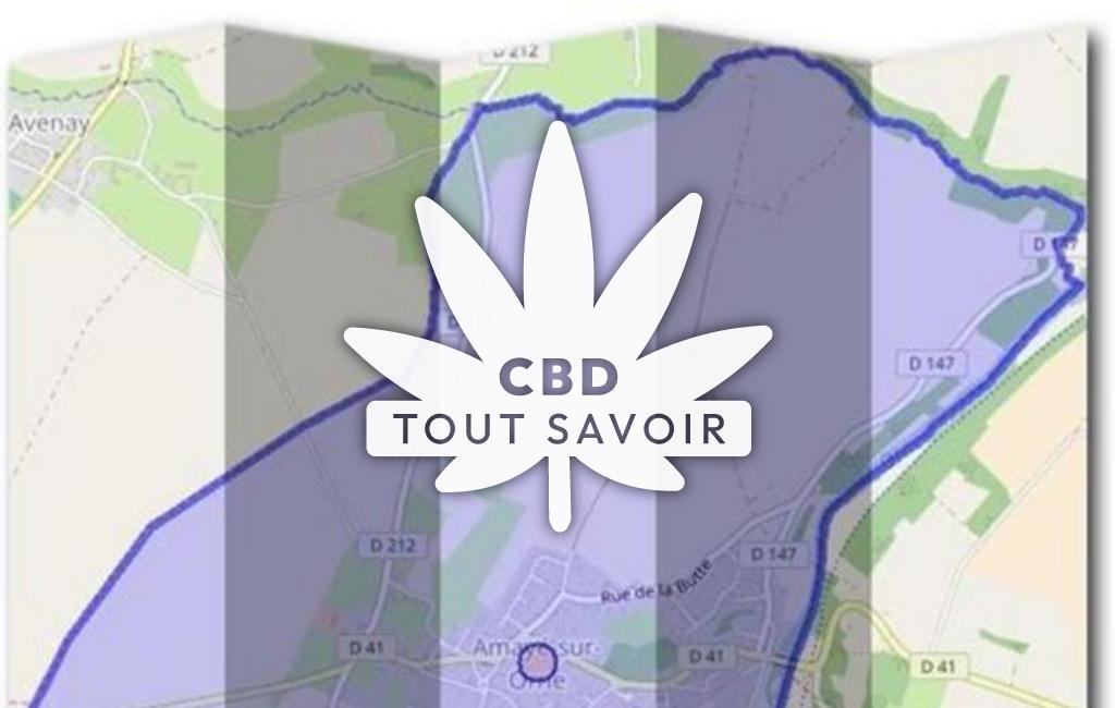 Village à Amaye-sur-Orne avec feuille Cannabis CBD