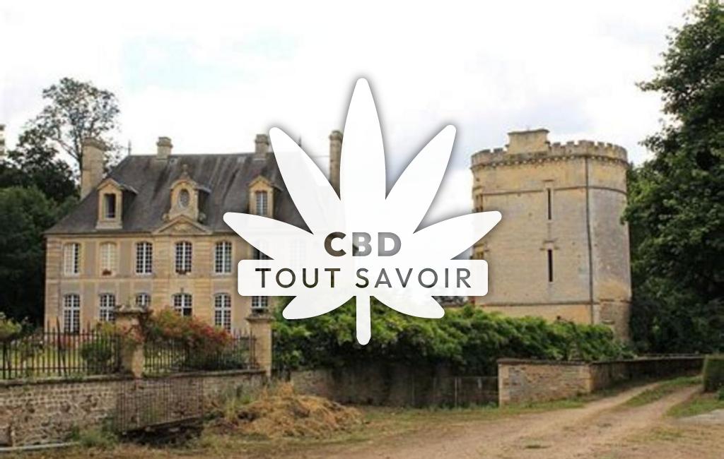 Village à Baron-sur-Odon avec feuille Cannabis CBD
