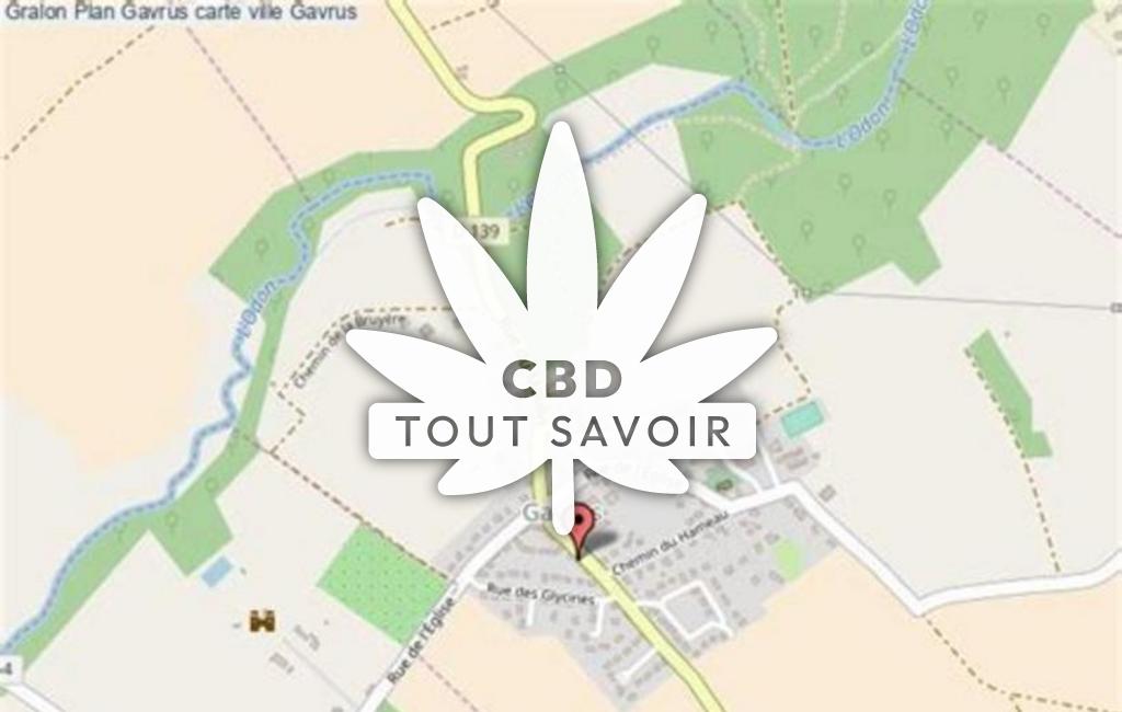Village à Gavrus avec feuille Cannabis CBD