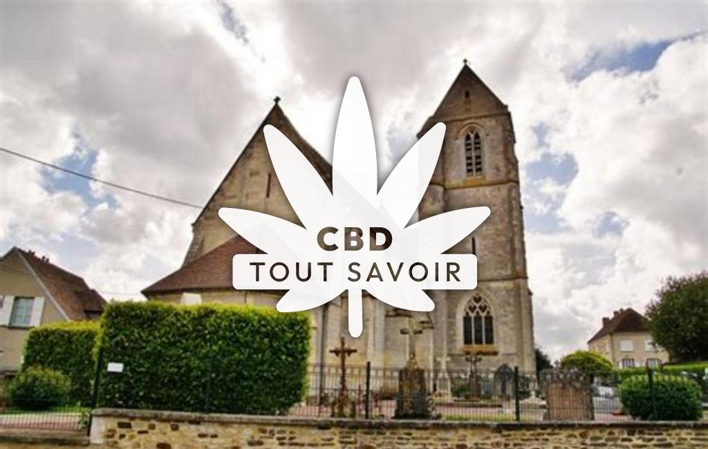 Village à Grainville-sur-Odon avec feuille Cannabis CBD