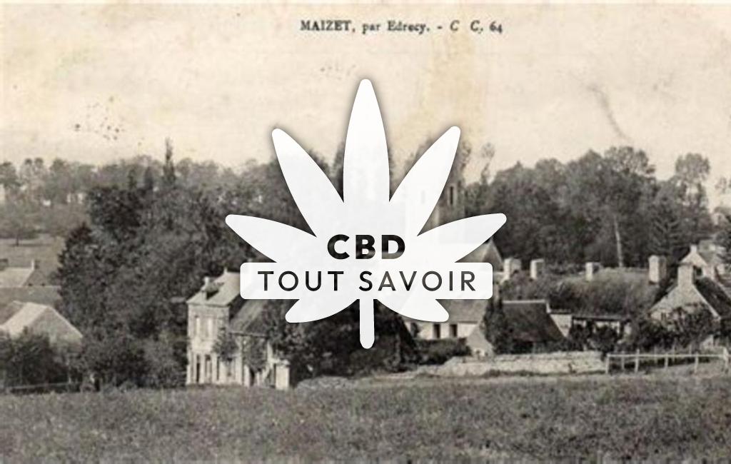 Village à Maizet avec feuille Cannabis CBD