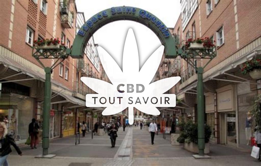 Village à Montigny avec feuille Cannabis CBD