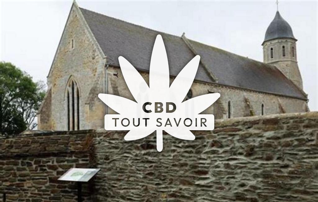 Village à Croisilles avec feuille Cannabis CBD
