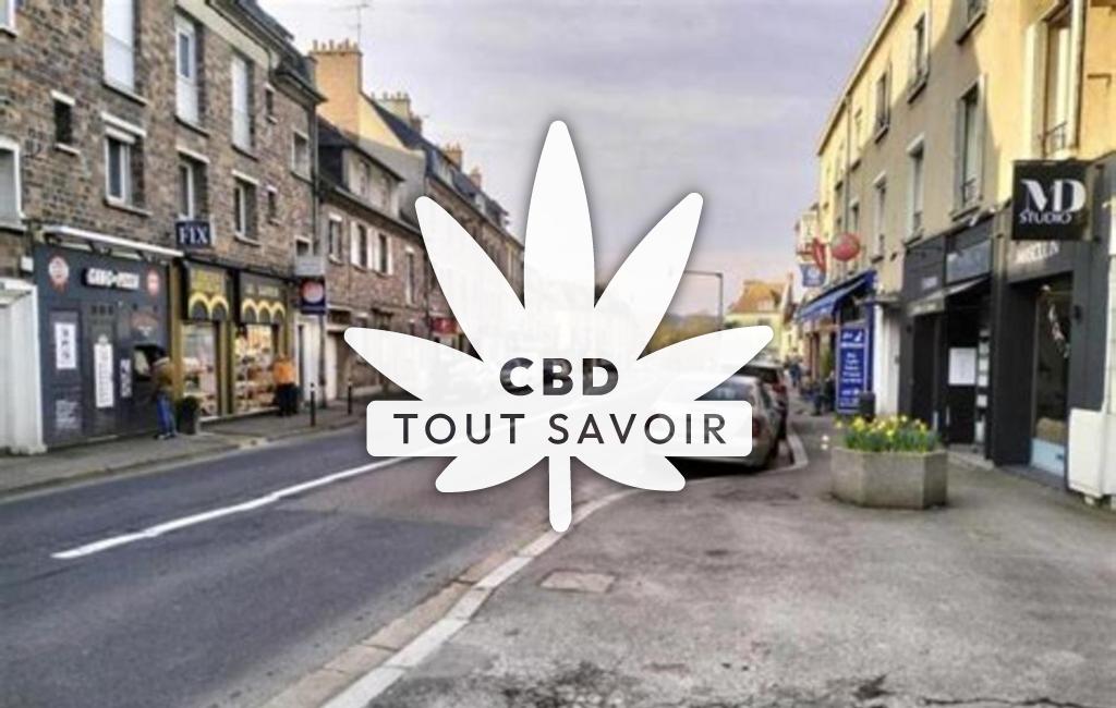 Village à Thury-Harcourt-le-Hom avec feuille Cannabis CBD